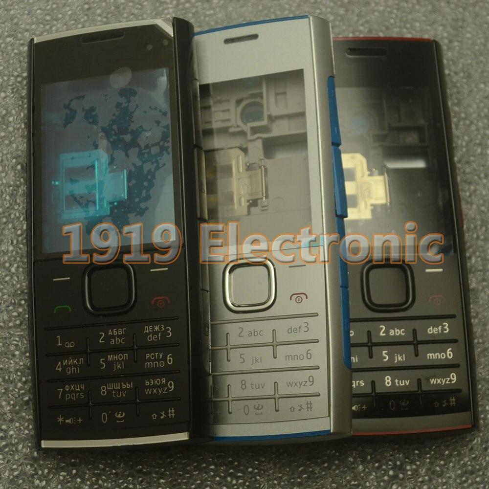 เคสฝาครอบกรอบโทรศัพท์แบบอังกฤษหรือรัสเซียปุ่มกดสำหรับ Nokia X200 X200