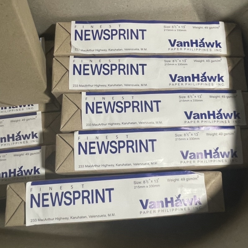 NEWS PRINT SHORT BOND / LONG BOND / A4 Newsprint 500 sheets Paper