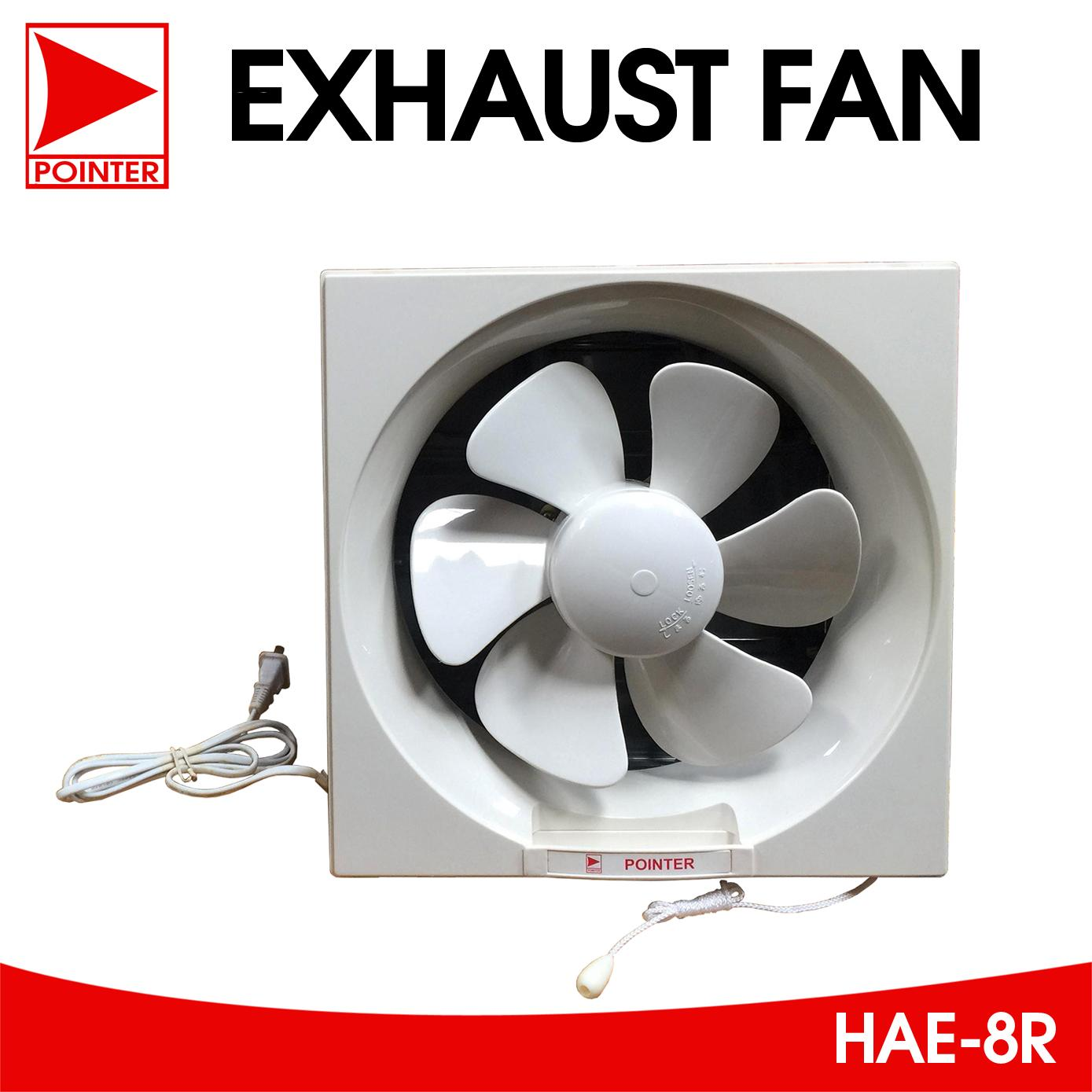 8 Pointer Reversible Exhaust Fan Wall Type Wall Mount 200mm Duct size