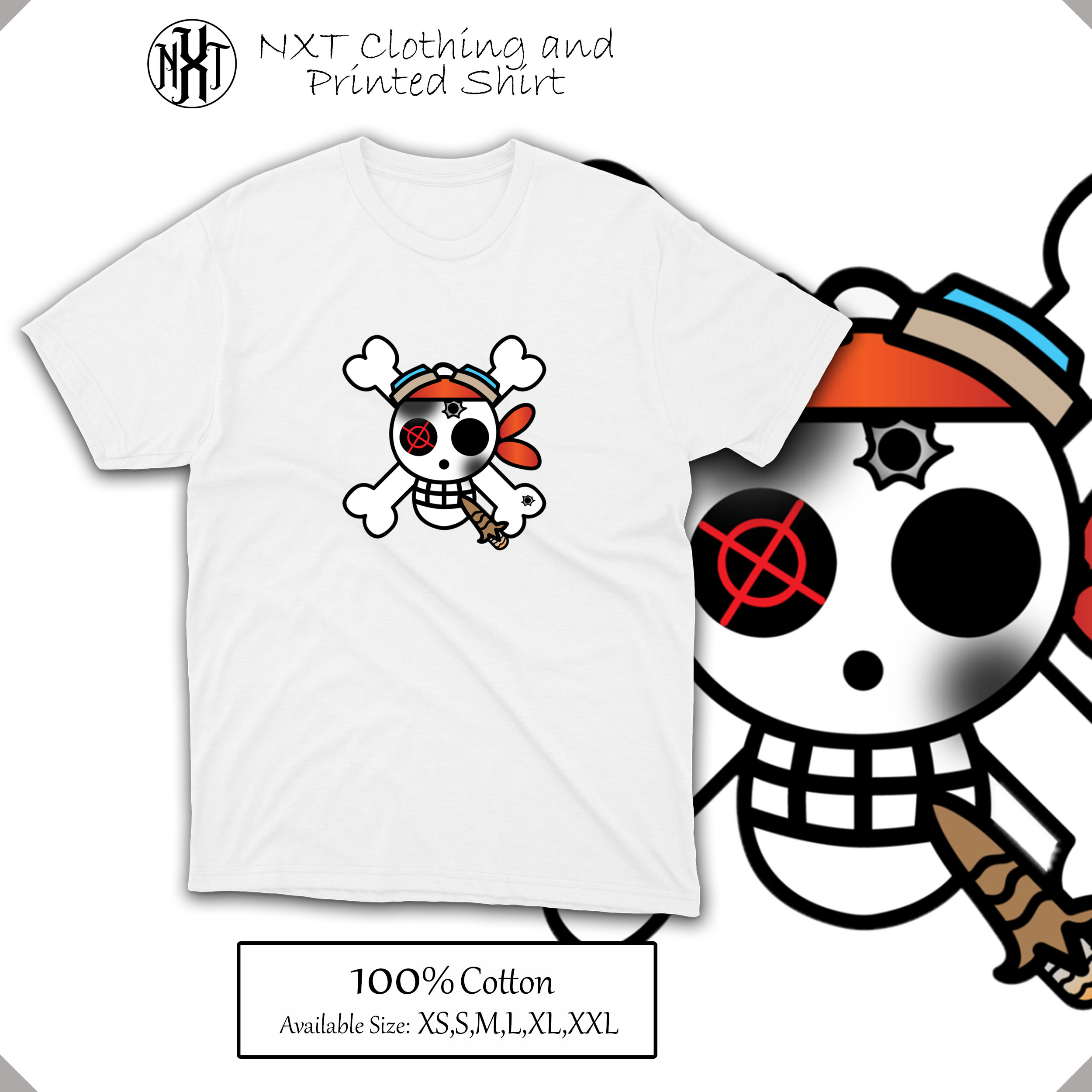One Piece Skull Flag Design Shirt Op12 Lazada Ph