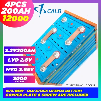LIFEPO4 Battery 4 unit CALB 3.2V 200ah Prismatic LiFePO4 Lithium Ion Phosphate Cell Battery