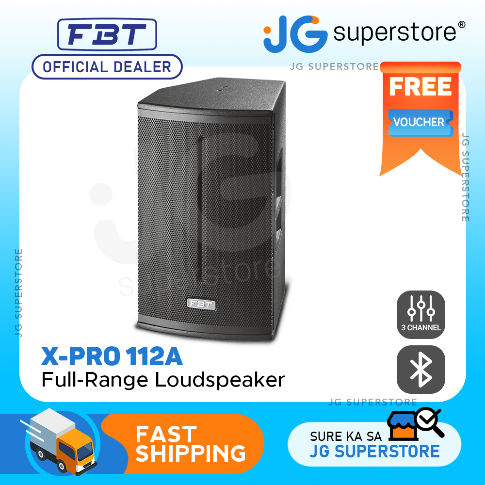 FBT XPro 112A 12" 1200/300W 2Way Active Speaker then Builtin 3
