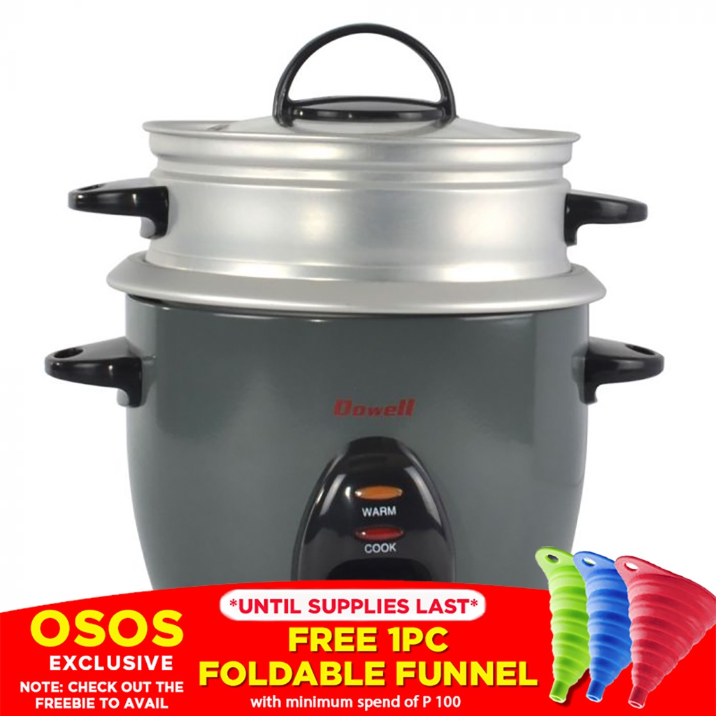 Dowell Original 3 cups Rice Cooker with Steamer RCS03 •OSOS• Lazada PH