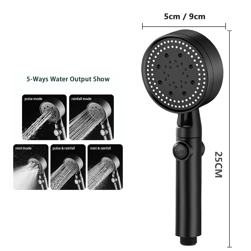 Heater Shower Head Boost Water Pressure Set with Hose shower for