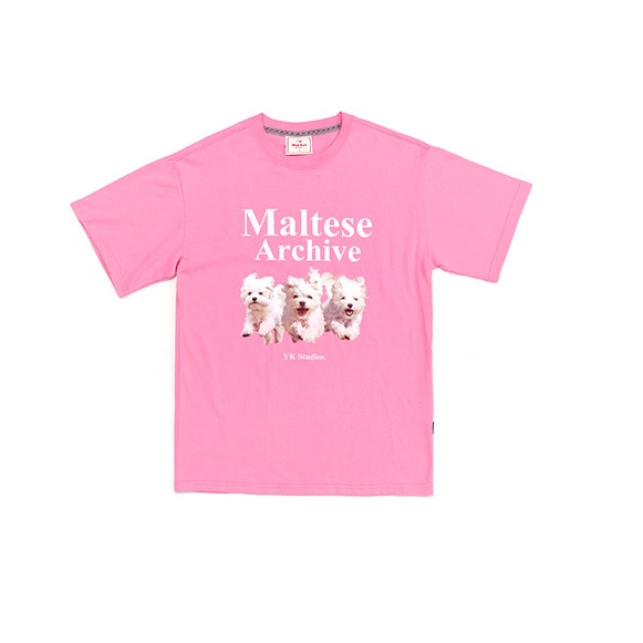 Women] Maltese Archive-Print T-Shirt MelangeWhite