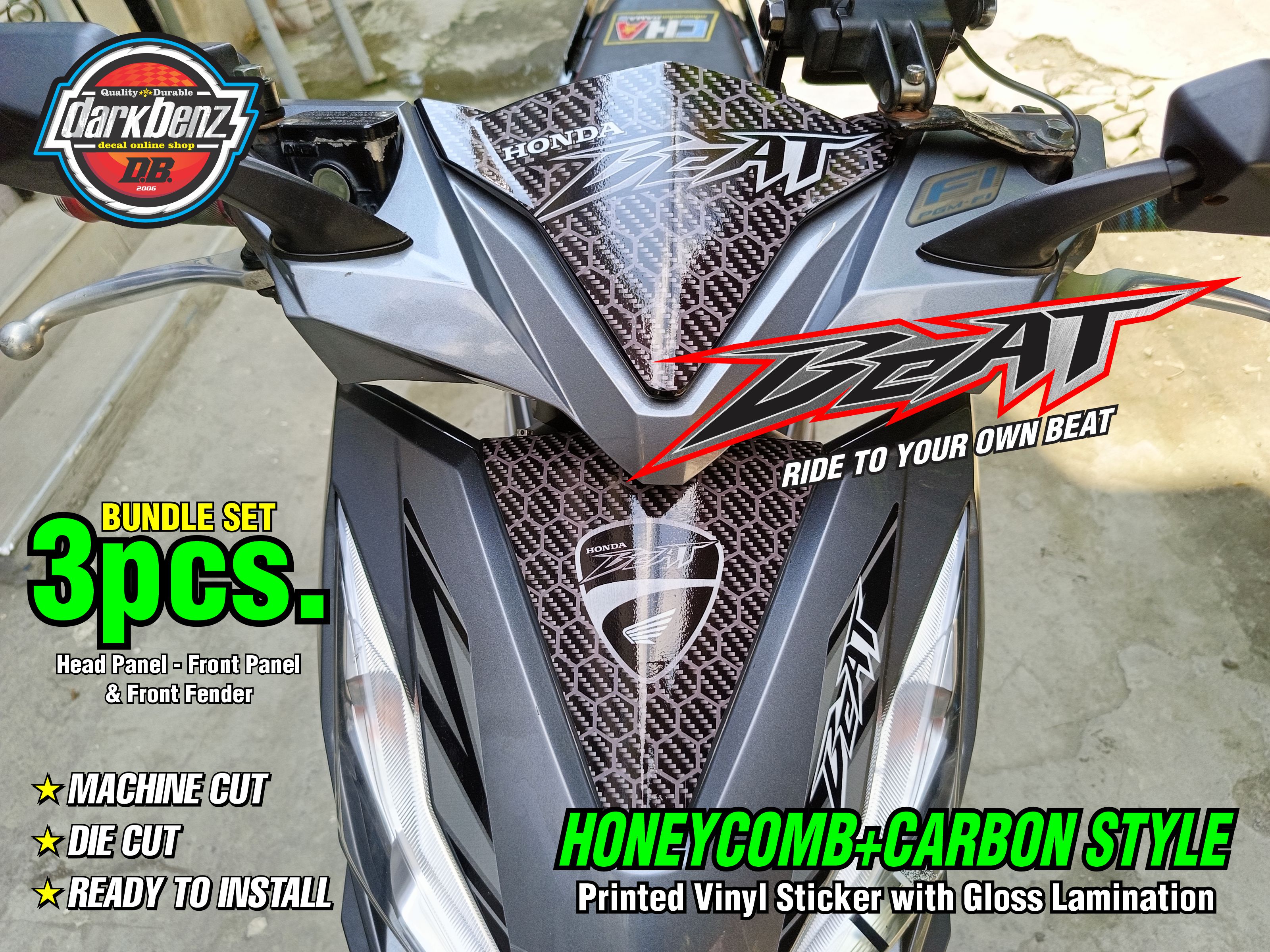 Honda BeAT Fi Street New Style Concept Sticker Decal