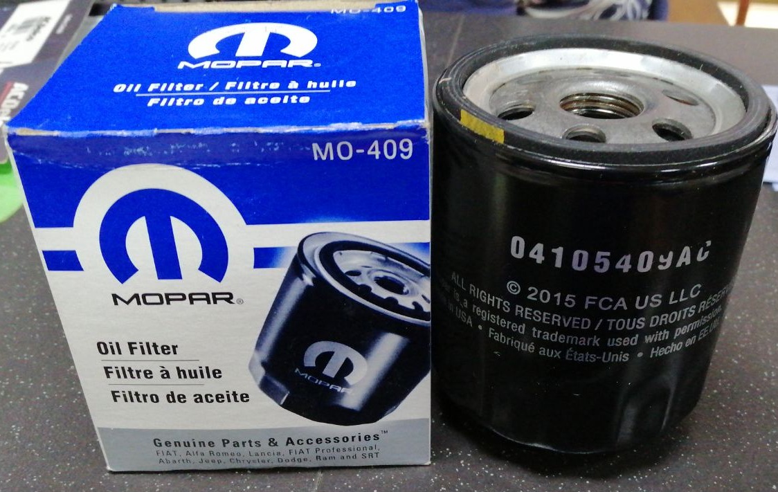 Mopar Oil Filter for Jeep Wrangler / Chrysler Town & Country / Chrysler