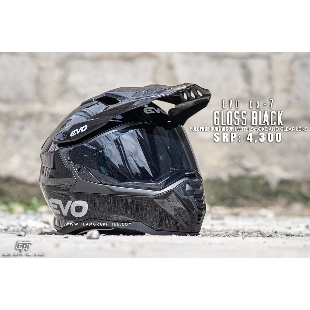 EVO DX7 Plain Dual Sport Full Face HelmetBh6 Lazada PH