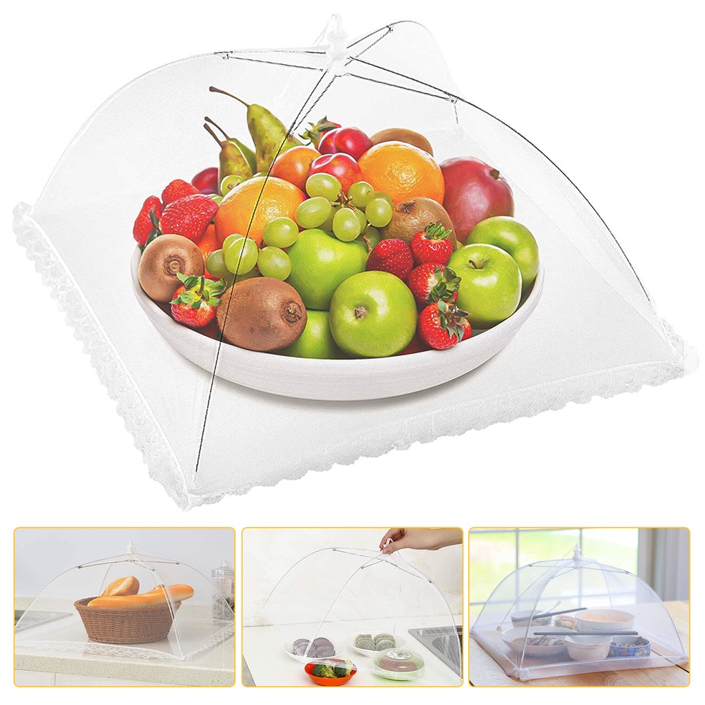 Local Delivery】Kitchen Food Cover Foldable Anti Fly Mosquito Mesh