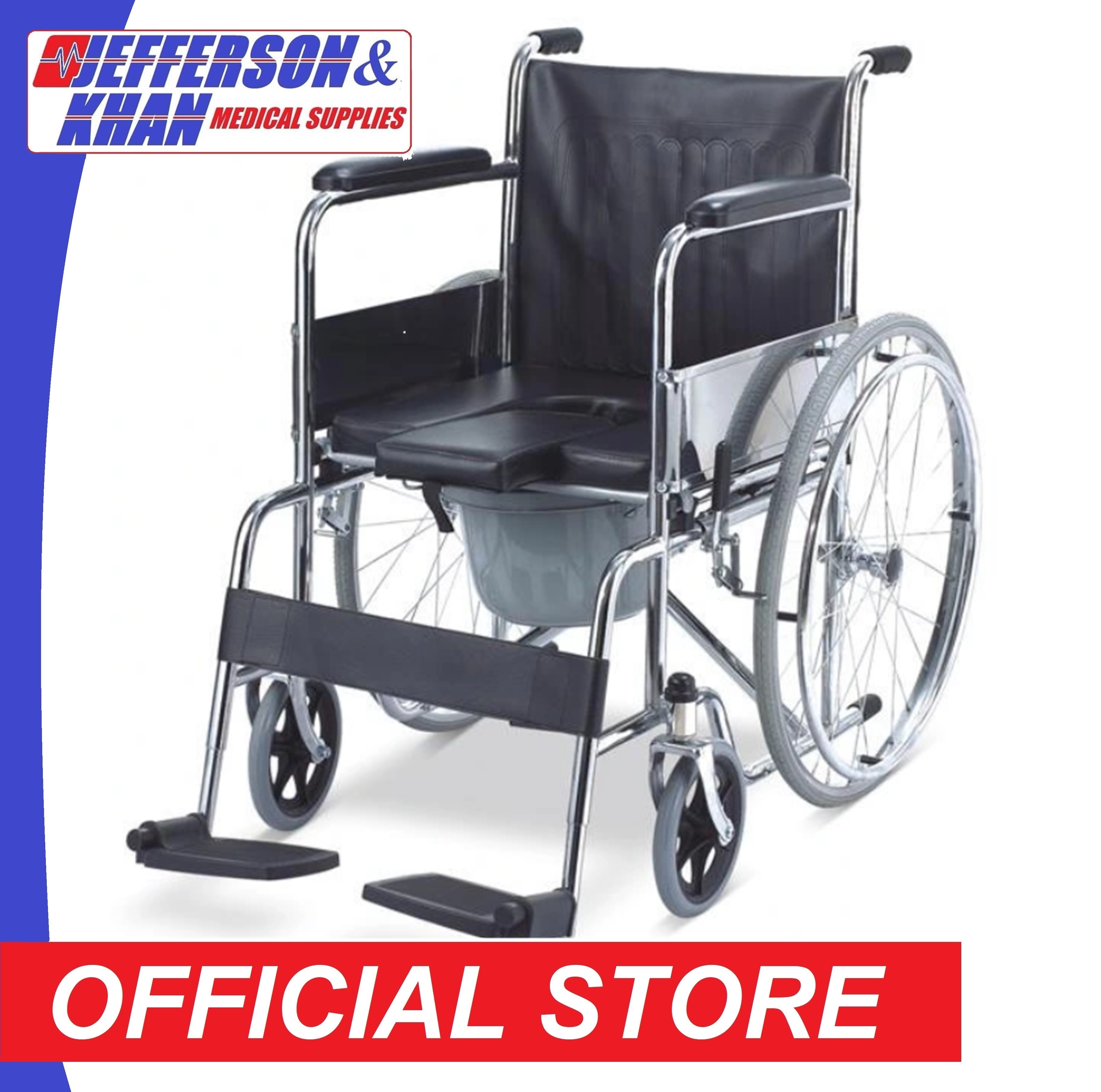 Wheelchair with Commode Foldable Wheelchair Wheelchair Standard Travel