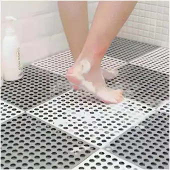 shower mat with drain hole