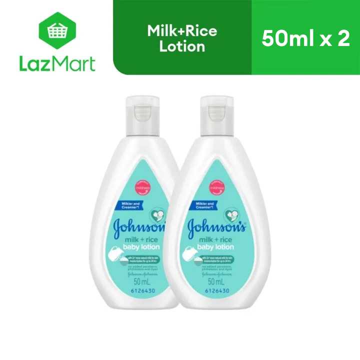 Johnsons Milk+Rice Baby Lotion 50ml Pack of Sensitive Skin