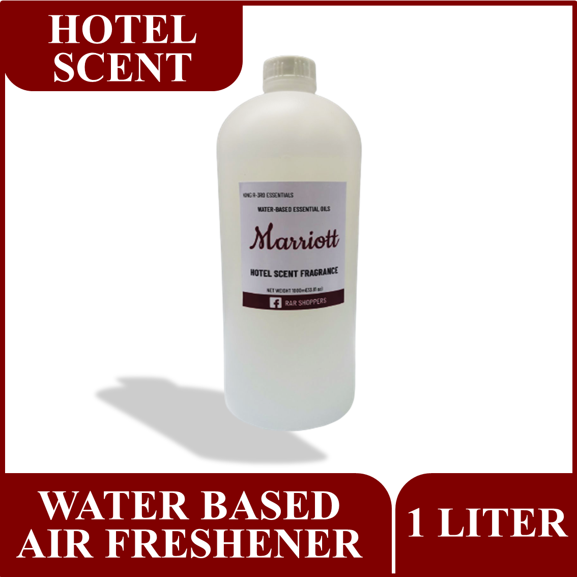 Water Based Essential Oil Air Freshener Marriott Scent 1 liter for air