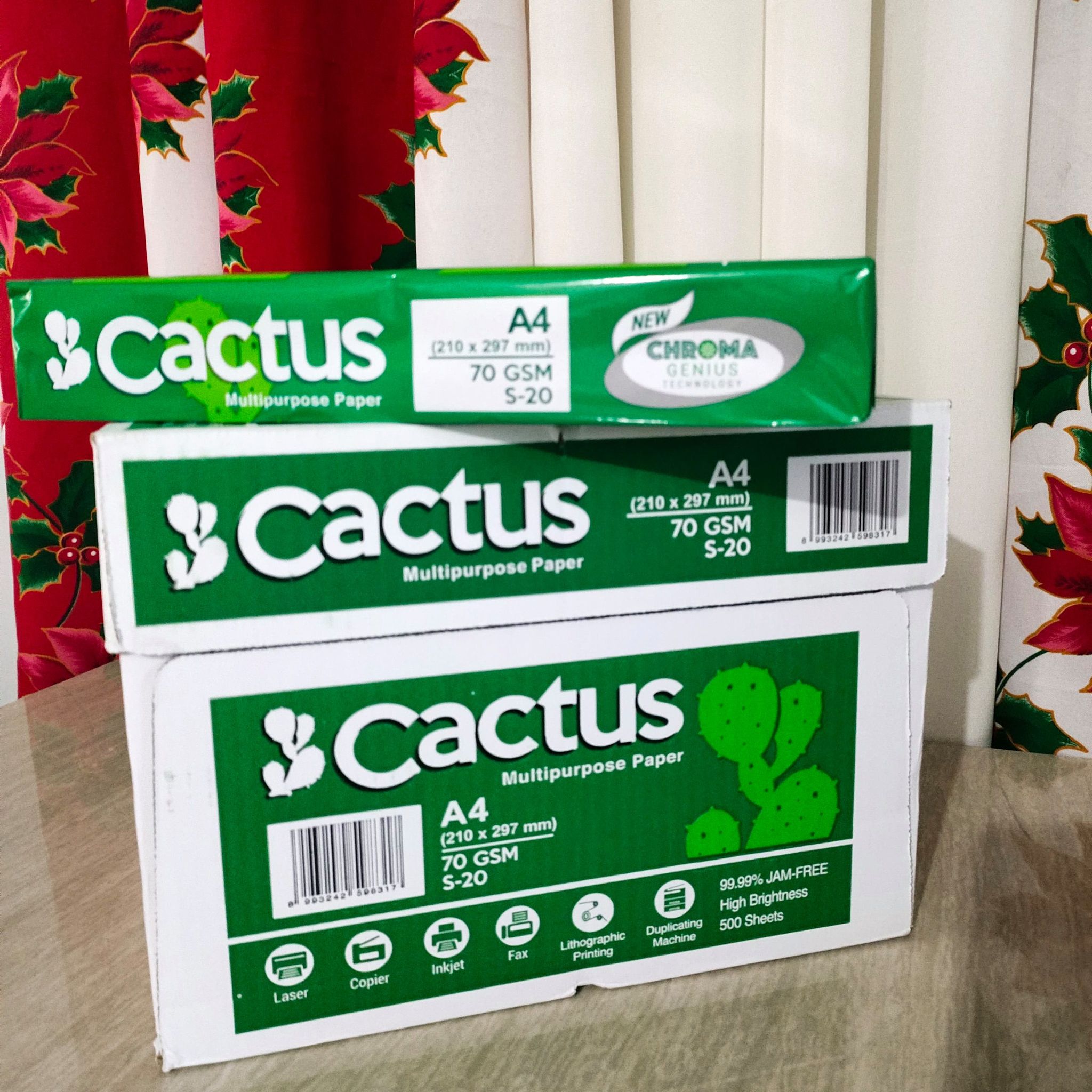 Cactus A4 Bond Paper | per Box of 5 Reams | 70 GSM | Lazada PH