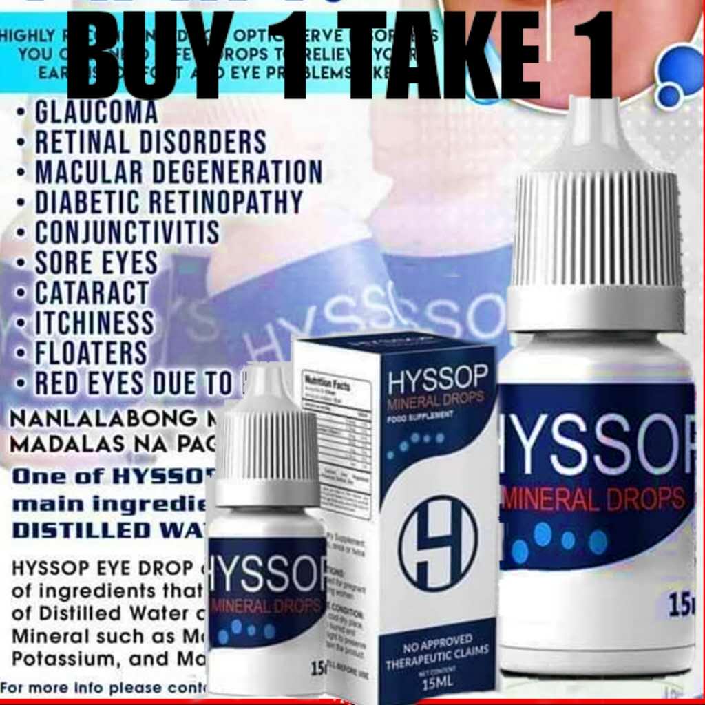 ( Buy 1 take 1 ) Hyssop Mineral Drops (Eye Drops) 1 bottle Lazada PH