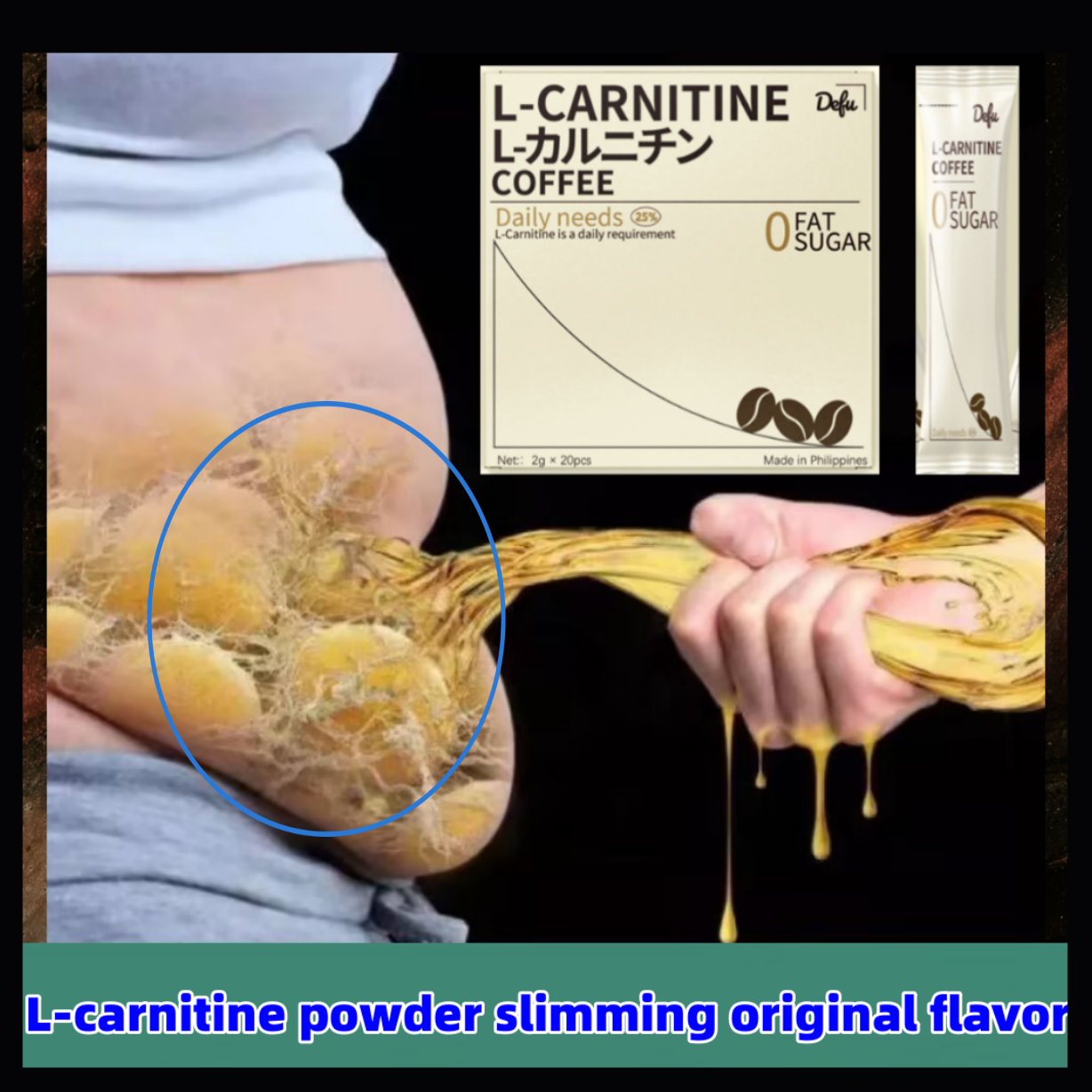 L-carnitine powder slimming coffee original flavor 100% pure natural  detoxification slimming beverage antioxidant, weight loss, acid free, sugar  free, promoting brain function natural coffee low calorie weight loss coffee 