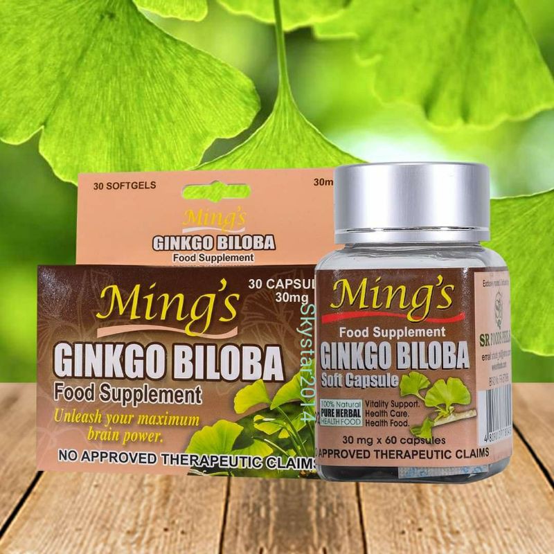 Mings Ginkgo Biloba capsule 30s ( box ) Lazada PH