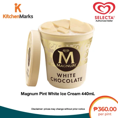 Magnum Pint White Ice Cream 440mL