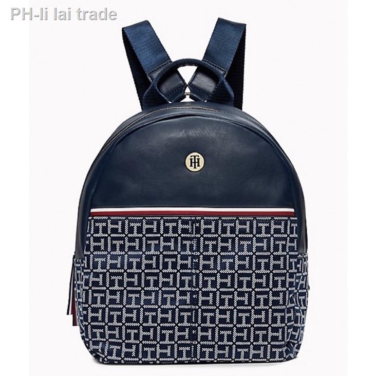 【Backpack】 Tommy Hilfiger Monogram Backpack gift gift gift Lazada PH