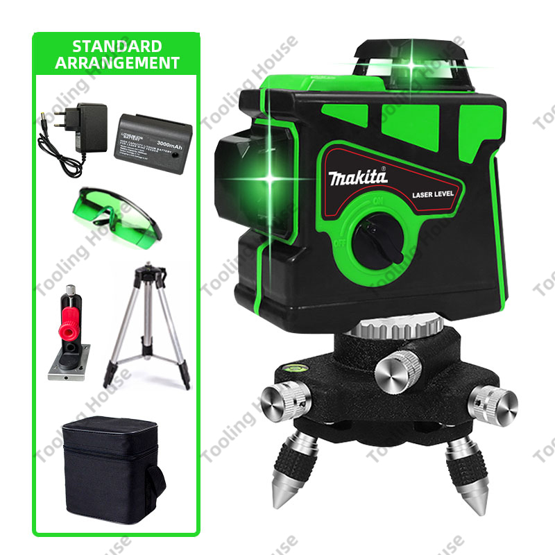 Laser Level+Box 12Line Green Laser Level+Box 3D Laser Level+box 12