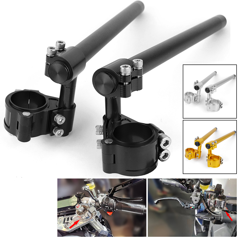 52mm Fork Clip-On Handlebar Risers For Kawasaki ZX9R (94-97