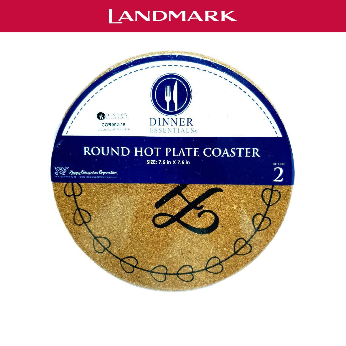 Landmark 2piece Cork Round Hot Plate Coaster Home Lazada PH