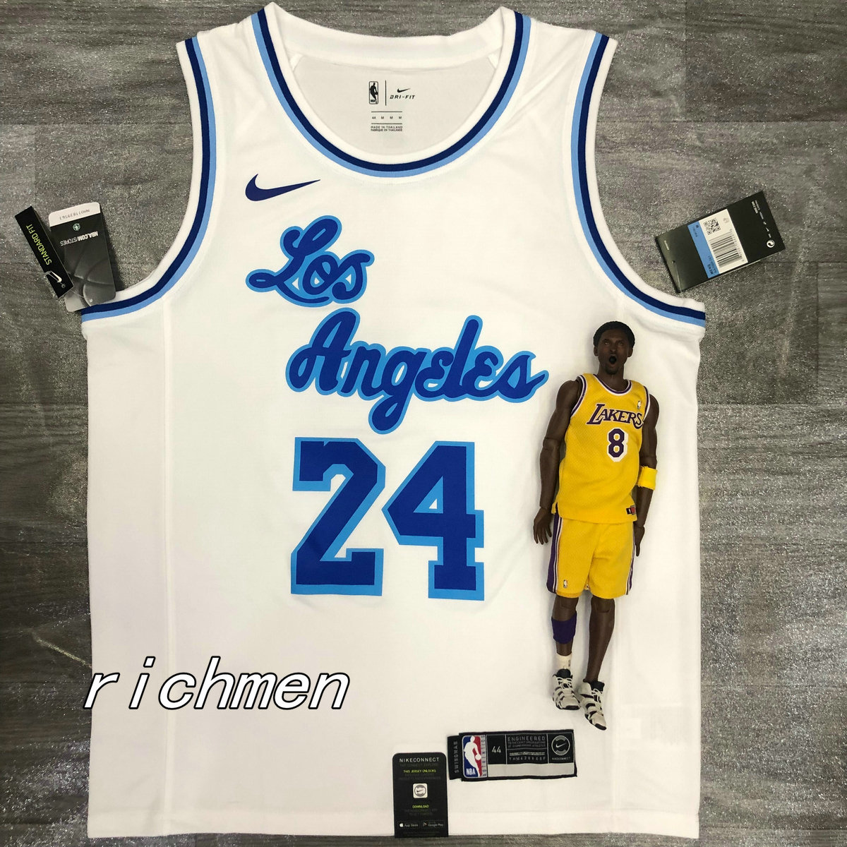 Men's Los Angeles Lakers Kobe Bryant #24 White Swingman Jersey -  Association Edition