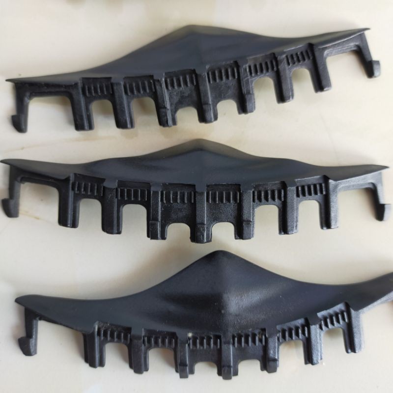 Multi Variant Black Rubber Nose Guard for Universal Full Face Helmet