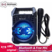 KTS-1097 Portable Bluetooth Karaoke Speaker with Free Mic