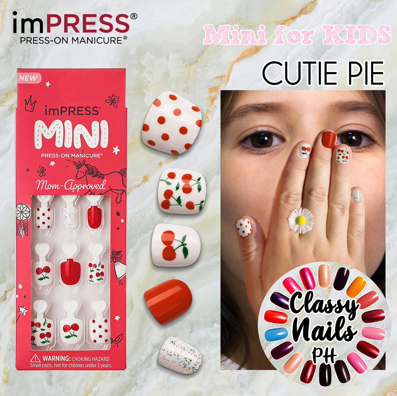 FOR KIDS • ImPress MINI • Press On Nails • Manicure • Branded High Quality  Artificial Faux Nails • Classy Nails Ph | Lazada PH