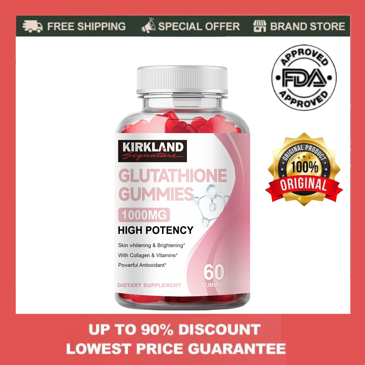 kirkland glutathione collagen kirkland #gluthatione #collagen #gummies #fyp