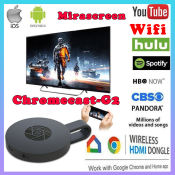 Authentic Chromecast G2: Wireless TV Stick for Screen Mirroring
