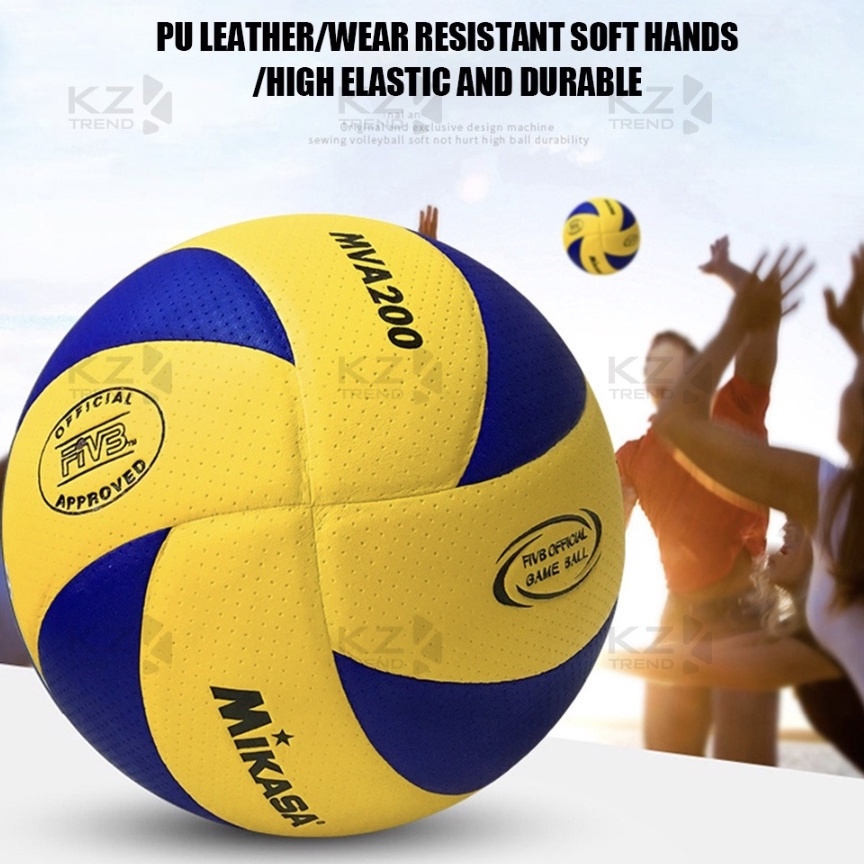 Mikasa MV200 Volleyball Game Ball Competition Ball Leather Official Volleyball Ball Sports