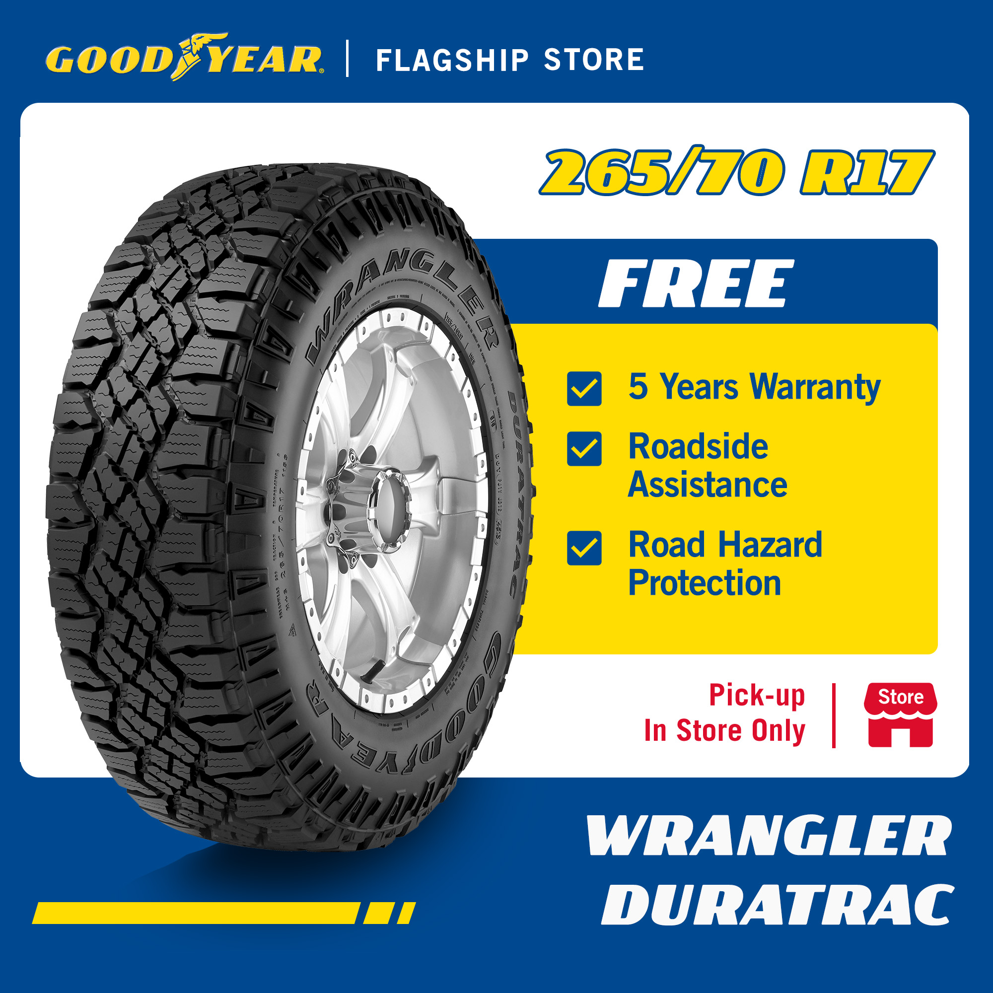[INSTALLATION/ PICKUP] Goodyear 265/70R17 Wrangler Duratrac Tire (Worry ...