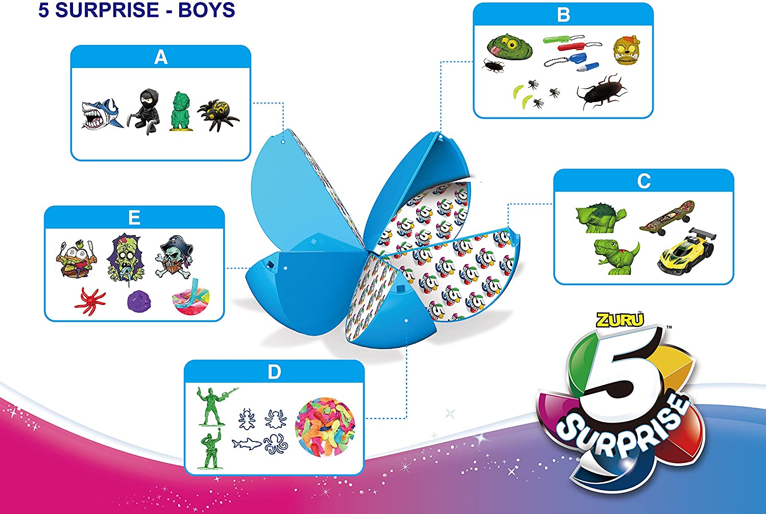 5 surprise for boys