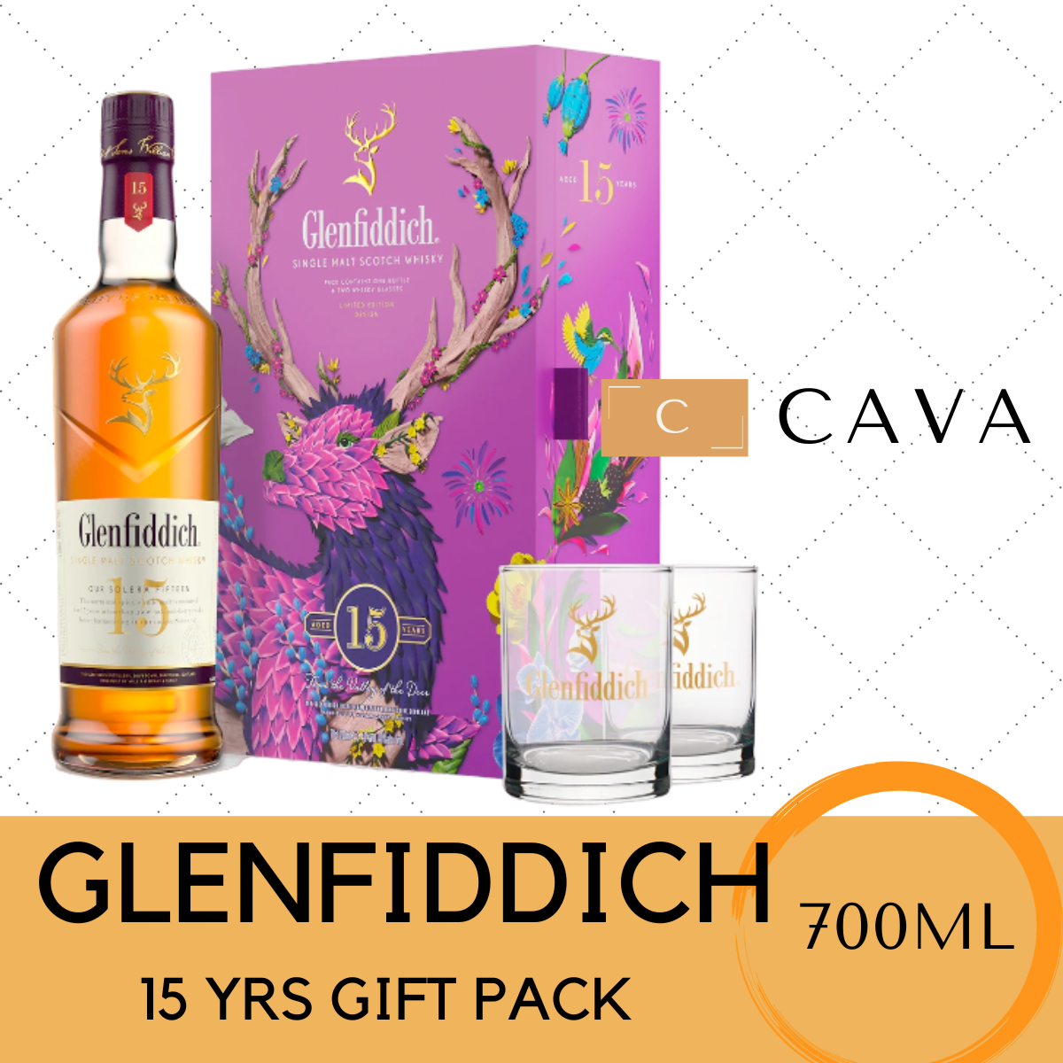 Glenfiddich 15 Years 700ml CNY 2024 Limited Edition Gift Set