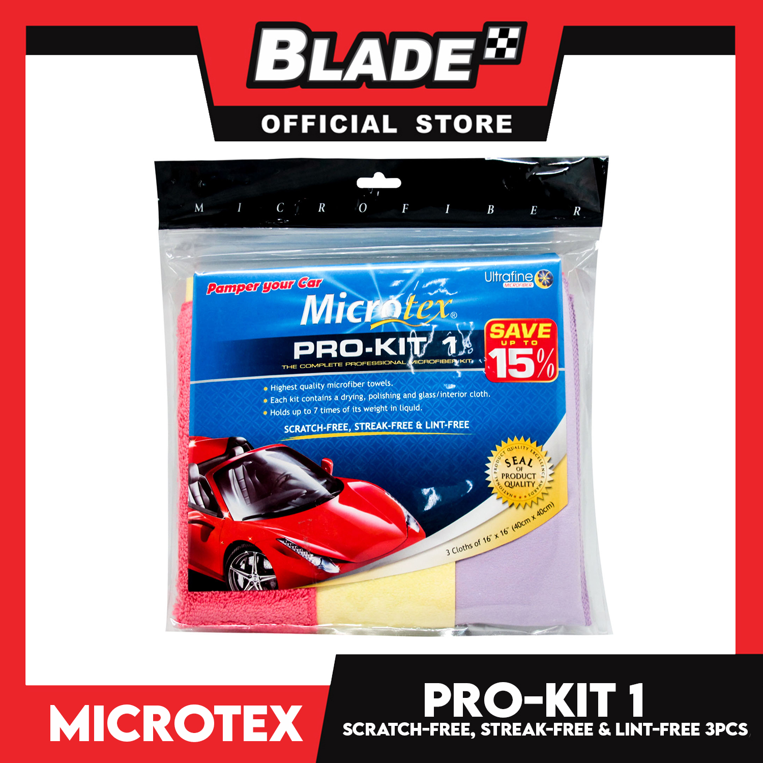 Microtex Pro-Kit 1 MA-PKT001 Microfiber Cloth | Lazada PH