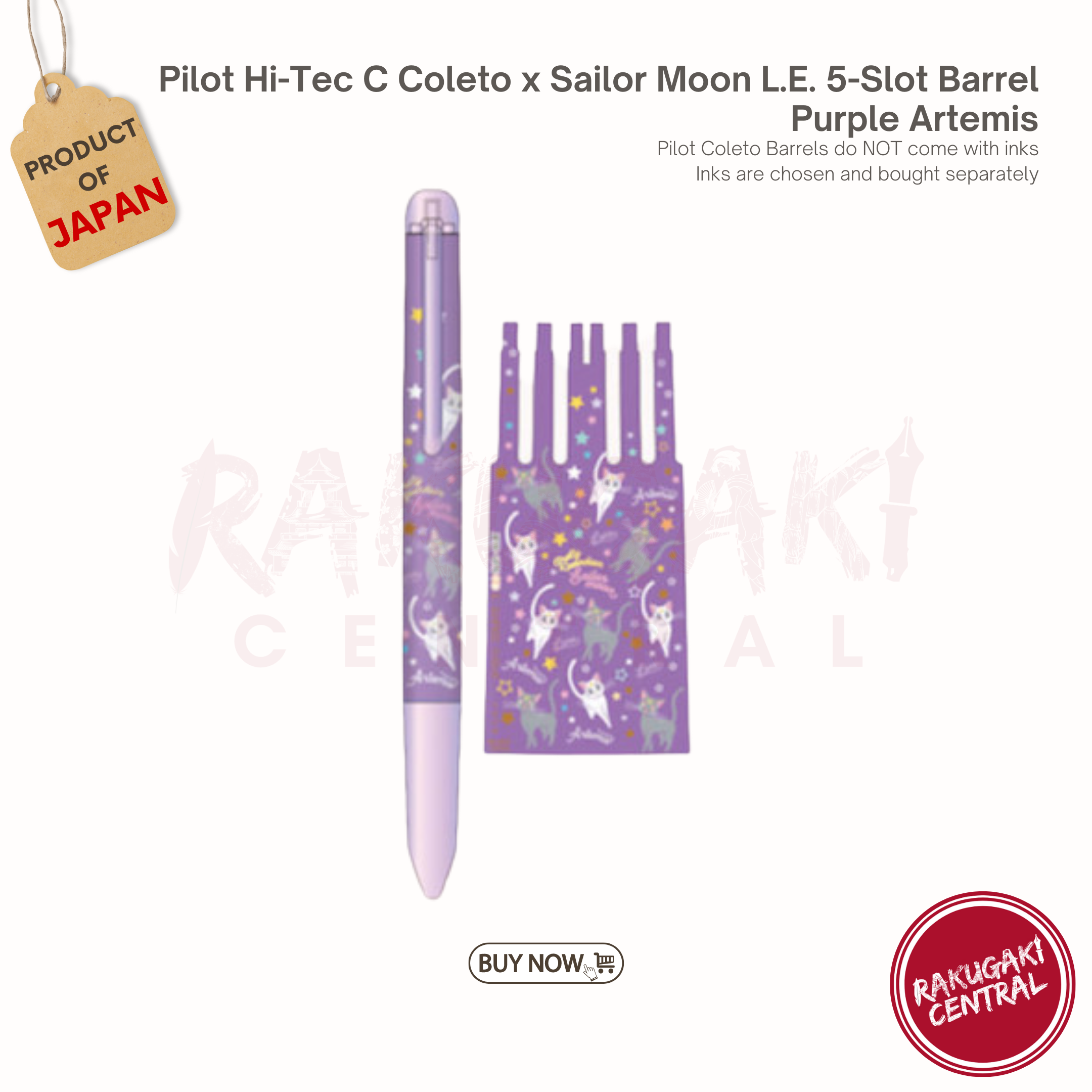 Pilot Hi-Tec C Coleto Sailor Moon Limited Edition 5-slot Barrels