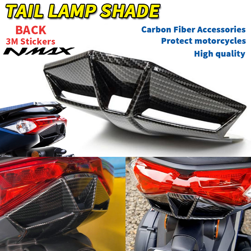 NMAX V2/V2.1 Lower Tail Light Cover Carbon Fiber Garnish Rear