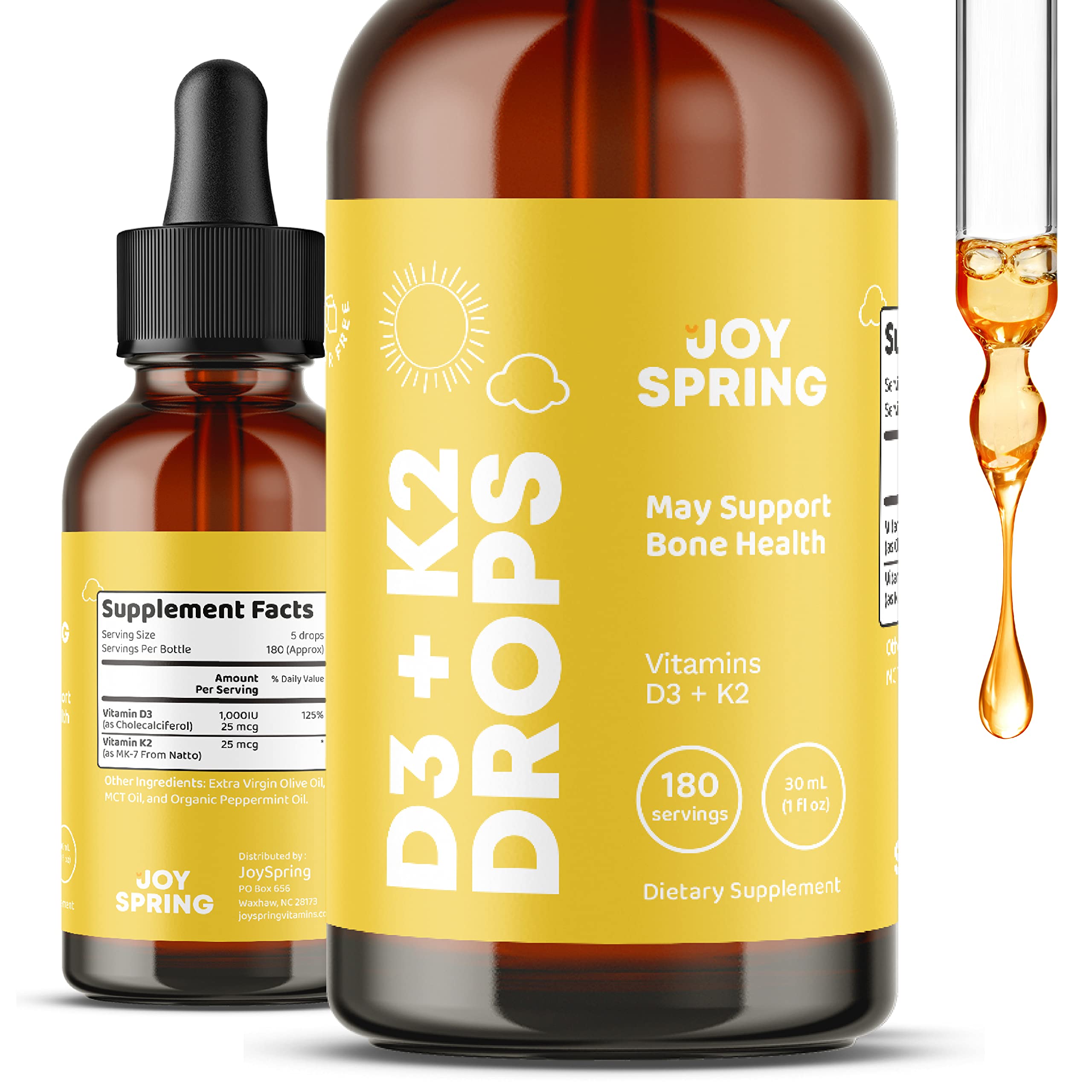 JoySpring Childrens Vitamin D 30ml Vitamin D Kids Drops Vitamin D