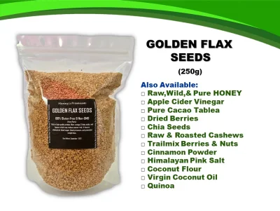 Golden Flax Seeds 250grams (Organic)