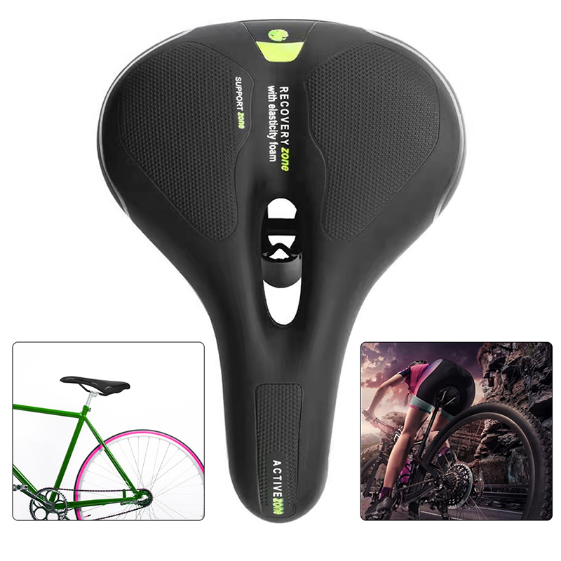 Comfortable Bicycle Saddle Padded with Cushion Fits MTB,Road/City Bike,Folding/Spinning/Exercise Bike Mountain Bike Saddle Gel Comfort Bike Saddle Breathable Bicycle Cushion Bike Seat for Men Women 