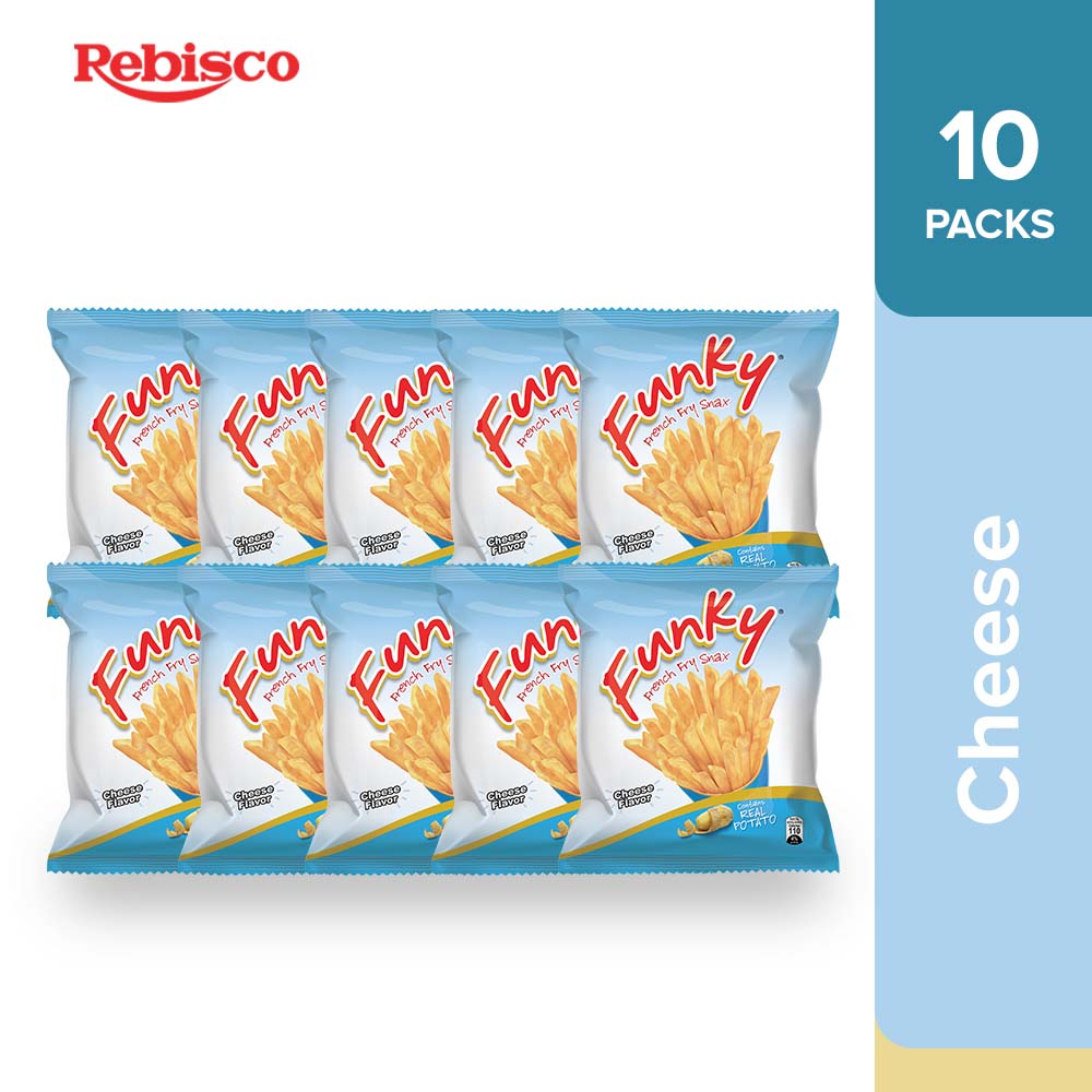 Funky Potato Fries Funky Cheese 23g x 10Pcs Lazada PH