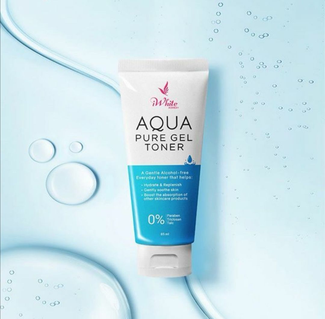 iwhite korea aqua pure gel toner