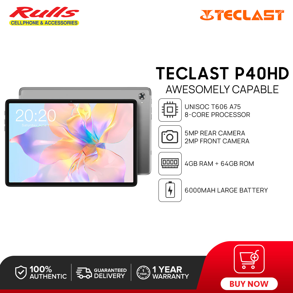 Teclast P40HD Tablet Android 12 Tablette Unisco T606 4GB RAM 64GB