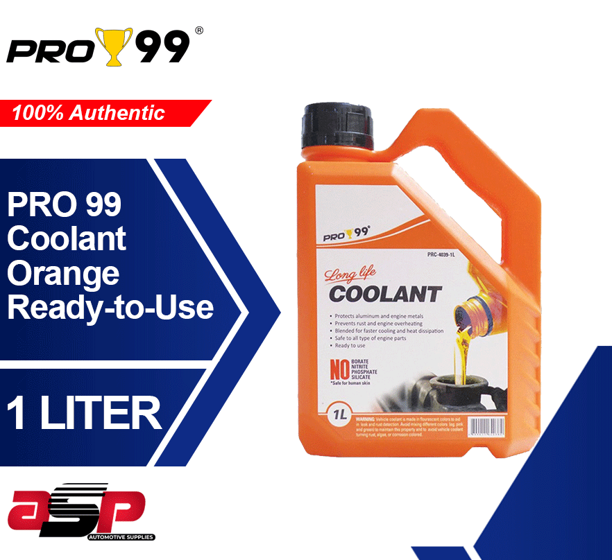 Pro 99 Coolant Orange Ready to Use 1 Liter | Lazada PH