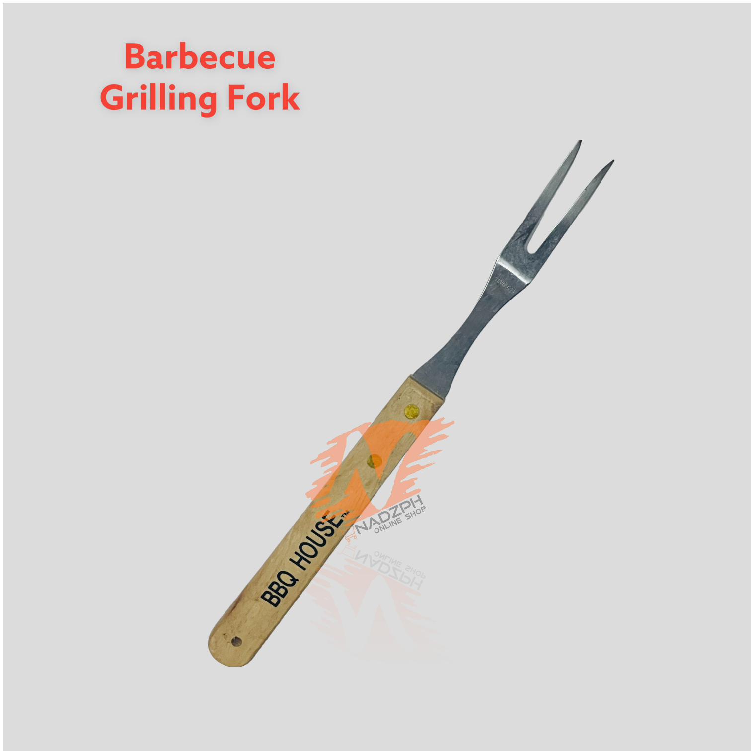 Stainless Steel Barbecue Fork Meat Grilling Stick Steak BBQ Fork