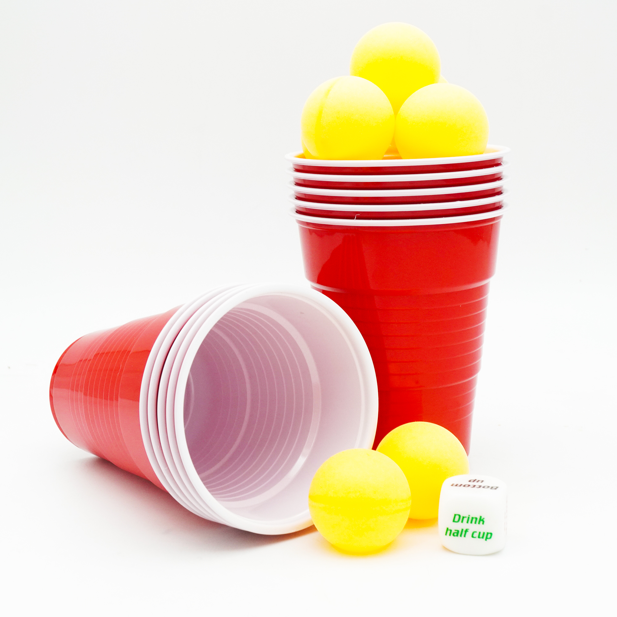 MEMBERS MARK BIG RED CUPS 18OZ 10PCS HEAVY DUTY PLASTIC CUPS BEER