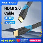 Vention Flat HDMI Cable - 4K HD, High Speed, 3D