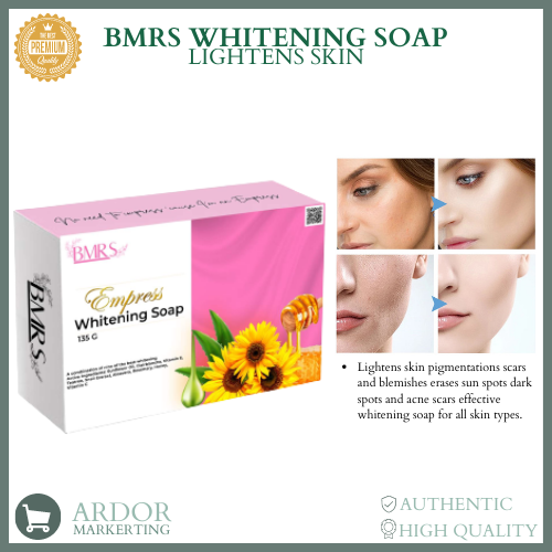 BMRS Empress Whitening Soap 135g Lightens Skin Pigmentations Scars and